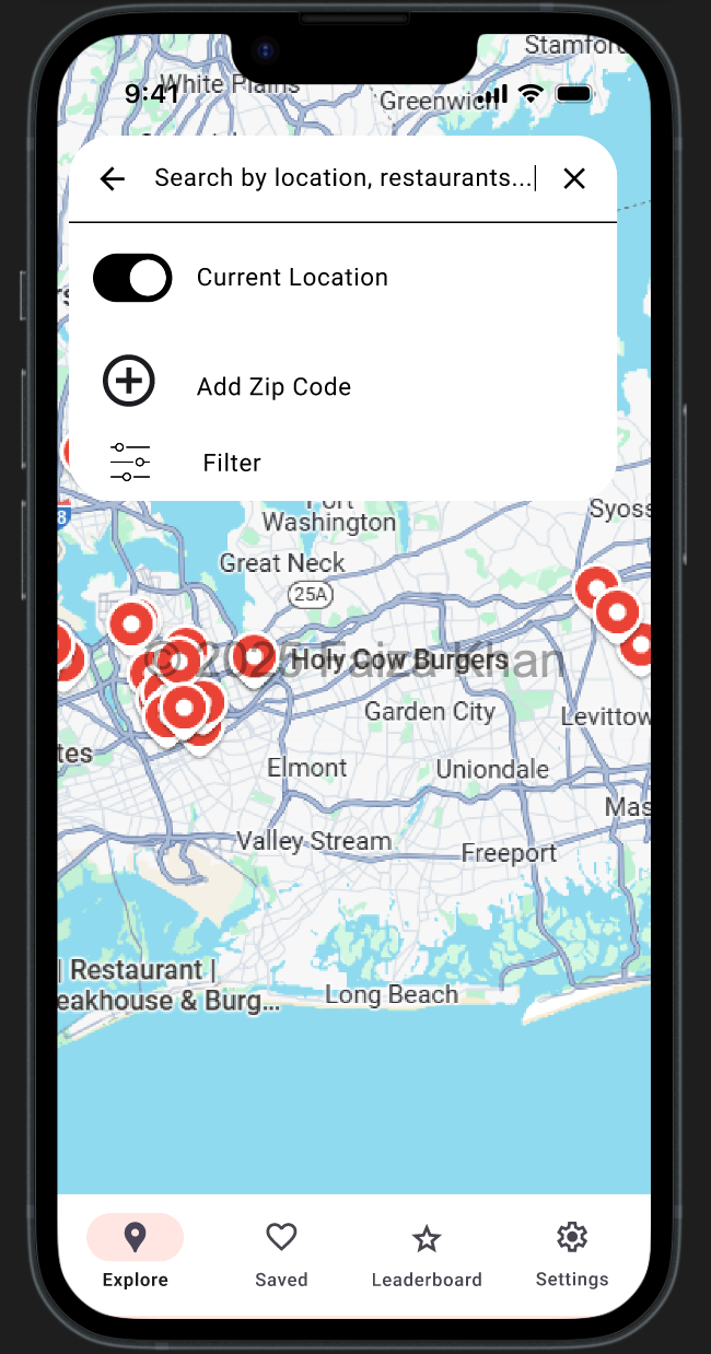 HalalBytes Map View